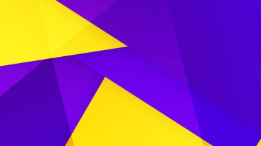 Modern mor ve sarı soyut arkaplan. Afiş, sertifika, sunum, iniş sayfası için vektör soyut grafik tasarımı sancak sunumu sunumu sunumu arka plan şablonu