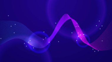 güzel soyut dalga teknolojisi arka planı mavi ışık dijital efekti kurumsal konsepti