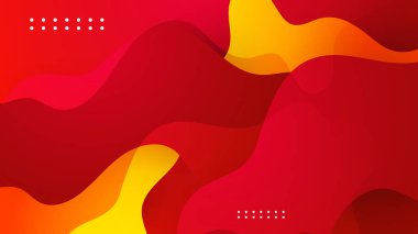 Kırmızı turuncu arka plan. Sunum tasarımı için soyut arkaplan geometri parlaklığı ve katman element vektörü. İş dünyası, şirket, kurum, parti, şenlik, seminer ve görüşmeler için uygun.
