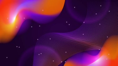 Soyut mavi ve mor dinamik arkaplan. Fütürist canlı neon girdap çizgileri. Büyük veri. Gelecekçi teknoloji mavi arka plan. Siber teknoloji. Teknoloji geçmişi.