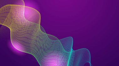 Büyük veri. Gelecekçi teknoloji mavi arka plan. Siber teknoloji. Teknoloji geçmişi. Dalga çizgi arkaplanı.