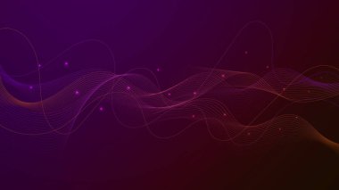 Yüksek kontrastlı kırmızı ve mor çizgili arka plan. Soyut teknoloji grafik afiş tasarımı. Vektör kurumsal geçmişi