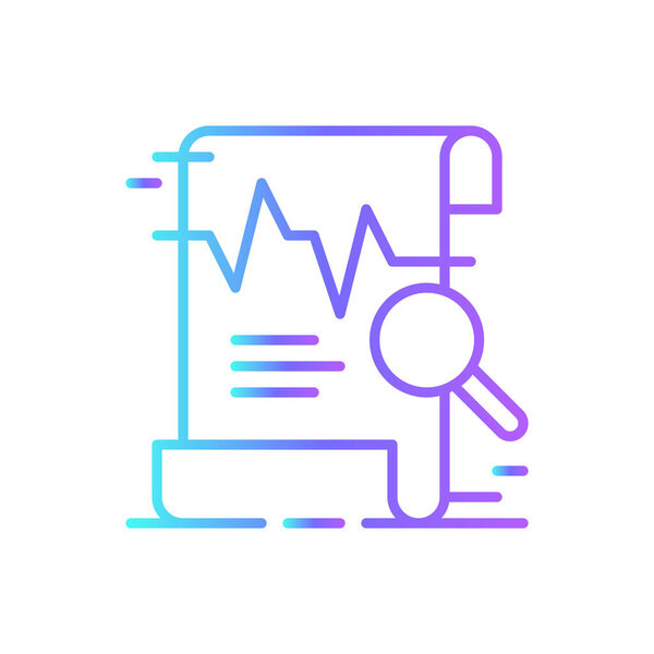 Assessment Crisis management icon with blue duotone style. data, review, risk, control, research, document, compliance. Vector illustration