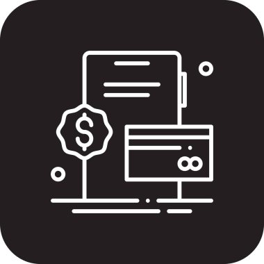 Siyah çizgili Mobil Ödeme Alışveriş simgesi. Para, ödeme, kredi, bankacılık, finans, internet, ödeme. Vektör illüstrasyonu