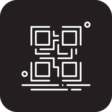 Qr kod Alışveriş simgesi siyah doldurulmuş satır biçimi ile taranıyor. Telefon, tarama, cep telefonu, akıllı telefon, bilgi, kimlik, veri. Vektör illüstrasyonu