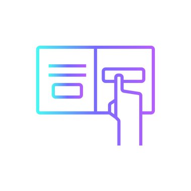 Zaman Kitabı Buluşma ikonu mavi duoton tarzında. El, takvim, tahta, zamanlayıcı, saat, kağıt, tarif. Vektör illüstrasyonu