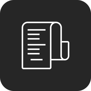 Karşılaşma simgesini siyah doldurulmuş satır biçiminde raporla. belge, finans, veri, analiz, kağıt, muhasebe, bilgi. Vektör illüstrasyonu