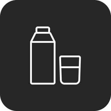 Siyah çizgi tarzında bir Su Buluşma ikonu. Musluk, sıvı, cam, doğa, eko, su, plastik. Vektör illüstrasyonu