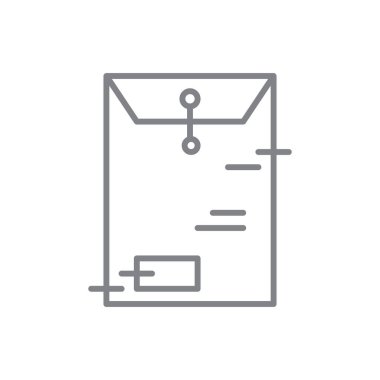 Siyah özet biçimli Belge Zarfı Buluşma simgesi. zarf mesajı posizyonu