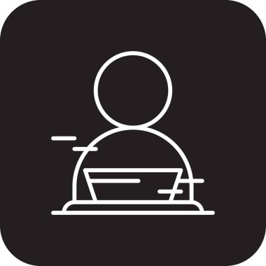 İşçi Buluşma simgesi, siyah doldurulmuş çizgi tarzı. İnsanlar, ortaklık, insanlar, iletişim, kişi, menajer, iş. Vektör illüstrasyonu