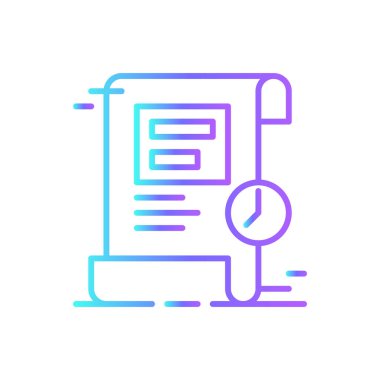 Zaman çizgisi kriz yönetimi ikonu mavi duoton tarzında. grafik, bilgi, diyagram, veri, ilerleme, analiz, süreç. Vektör illüstrasyonu