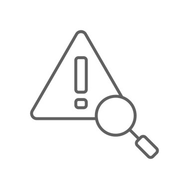 Siyah ana hatlı Kriz Yönetimi ikonu. Problem, çözme, problem çözme, analiz, planlama, kararlar, tartışma. Vektör illüstrasyonu