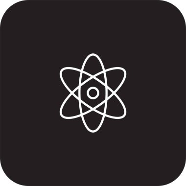 Siyah çizgili Bilim Eğitimi ikonu. Kimya, molekül, kimyasal, DNA, bilimsel, atom, deney. Vektör illüstrasyonu