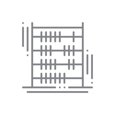 Siyahi taslak tarzlı Matematik Eğitim ikonu. Üniversite, çalışma, matematik, öğrenme, geometri, hesap makinesi, bilgi. Vektör illüstrasyonu