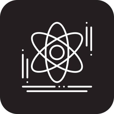 Siyah çizgili Bilim Eğitimi ikonu. Kimya, molekül, kimyasal, DNA, bilimsel, atom, deney. Vektör illüstrasyonu