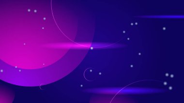 Çemberli modern dijital iş teknolojisi mavi ve mor soyut tasarım arka planı