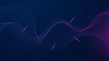 Soyut teknoloji geçmişi. Oklar, çizgiler, dalgalar, hız ışıkları, hareket, veri konsepti, bilim unsuru, siber uzay şekilleri ve bağlantı hatları ile geleceksel teknoloji arayüzü.