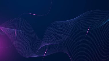 Soyut teknoloji geçmişi. Oklar, çizgiler, dalgalar, hız ışıkları, hareket, veri konsepti, bilim unsuru, siber uzay şekilleri ve bağlantı hatları ile geleceksel teknoloji arayüzü.