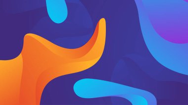 Renkli geometrik şekilli soyut bir arkaplan. Moda eğimli geometrik model arka plan dokusu. Poster, sertifika, sunum, iniş sayfası için en düşük renk gradyan şablonu