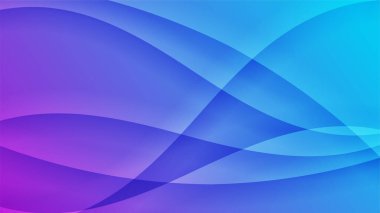 Modern mavi ve mor eğimli arka plan dalga teknolojisi geometrik yaratıcı ve minimum eğim kavramlarıyla. Vektör soyut grafik tasarım sancak deseni sunum arkaplan şablonu.