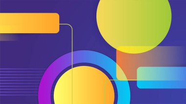 Renkli geometrik şekilli soyut bir arkaplan. Moda eğimli geometrik model arka plan dokusu. Poster, sertifika, sunum, iniş sayfası için en düşük renk gradyan şablonu