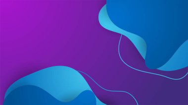 Modern mavi ve mor gradyan arkaplan geometrik yaratıcı ve asgari eğim kavramlarıyla. Vektör soyut grafik tasarım sancak deseni sunum arkaplan şablonu.