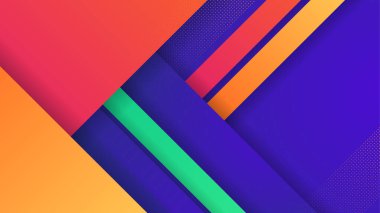Renkli geometrik şekilli soyut bir arkaplan. Moda eğimli geometrik model arka plan dokusu. Poster, sertifika, sunum, iniş sayfası için en düşük renk gradyan şablonu