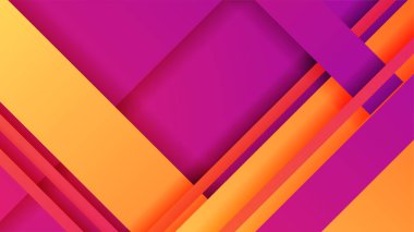 Soyut mor ve turuncu arkaplan, geometrik yaratıcı ve minimum gradyan konsept. Sunum tasarımı, el ilanı, sosyal medya kapağı, web afişi, teknoloji afişi için modaya uygun taze renk