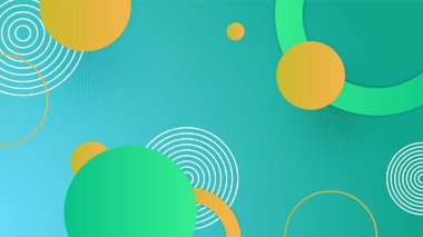 yeşil ve sarı soyut arkaplan