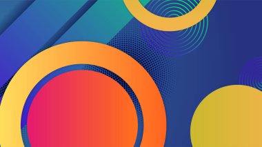 Renkli geometrik şekilli soyut bir arkaplan. Moda eğimli geometrik model arka plan dokusu. Poster, sertifika, sunum, iniş sayfası için en düşük renk gradyan şablonu