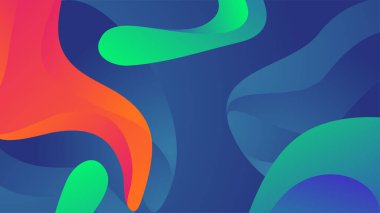 Renkli geometrik şekilli soyut bir arkaplan. Moda eğimli geometrik model arka plan dokusu. Poster, sertifika, sunum, iniş sayfası için en düşük renk gradyan şablonu