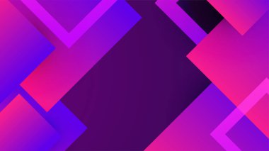 Soyut pembe ve mor gradyan minimum arkaplan. Vektör soyut grafik tasarım sancak modeli sunumu arka plan şablonu. Soyut teknoloji geometrik çokgen ağ çizgileri arkaplan