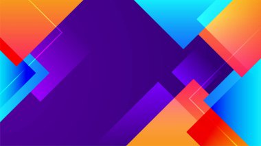 Renk eğimli arka planlar, soyut geometrik kare kalıplar, vektör modu tasarımları. Satır renk eğiminde basit asgari elementler, modern şablon arkaplanı