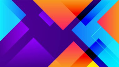 Renk eğimli arka planlar, soyut geometrik kare kalıplar, vektör modu tasarımları. Satır renk eğiminde basit asgari elementler, modern şablon arkaplanı