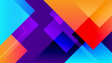 Renk eğimli arka planlar, soyut geometrik kare kalıplar, vektör modu tasarımları. Satır renk eğiminde basit asgari elementler, modern şablon arkaplanı