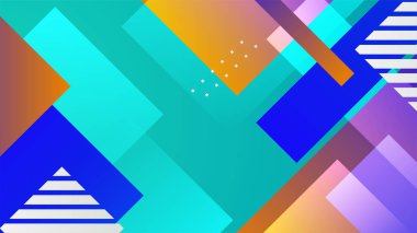 Modern yeşilimsi eğimli element renkli tasarım arka planı. Tasarım broşürü, web sitesi, el ilanı, poster, sertifika, sunum, iniş sayfası