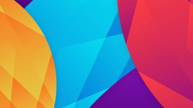 Soyut dinamik mavi turuncu kırmızı ve turuncu gradyan