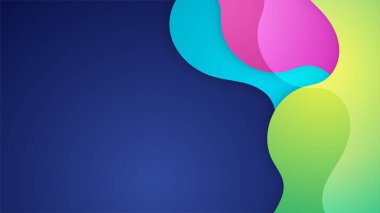 Soyut dinamik mavi turuncu kırmızı ve turuncu gradyan