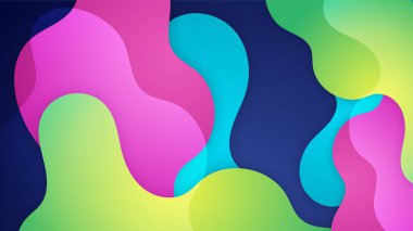 Soyut dinamik mavi turuncu kırmızı ve turuncu gradyan