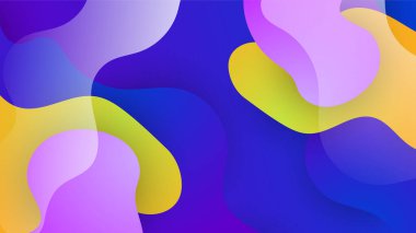 Üst üste binen desenli katman ve geometrik şekilli renkli soyut 3d boyut arkaplanı