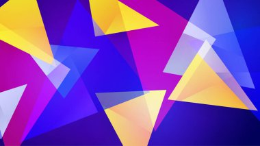 Üst üste binen desenli katman ve geometrik şekilli renkli soyut 3d boyut arkaplanı