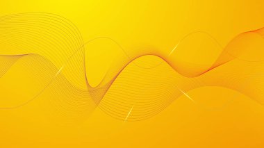 Modern turuncu ve sarı soyut fütüristik teknoloji arka planı. Geometrik yaratıcı ve en az eğilimli renklerle soyut, minimal turuncu arkaplan. Soyut renkli turuncu arkaplan