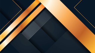 Lüks siyah ve altın kaplama. Siyah bronz çizgili koyu renkli arka plan