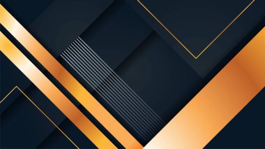 Lüks siyah ve altın kaplama. Siyah bronz çizgili koyu renkli arka plan