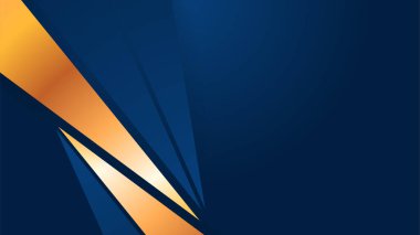 Soyut mavi ve altın şekilli arkaplan