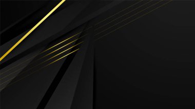 Soyut siyah ve altın şekiller arkaplan
