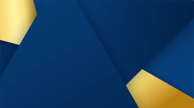 Soyut mavi ve altın şekilli arkaplan