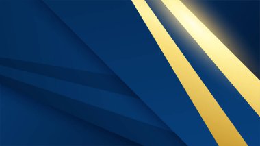 Soyut mavi ve altın şekilli arkaplan