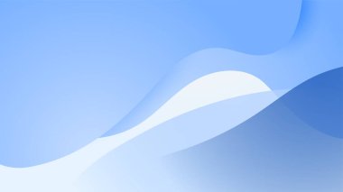 Eğri dalga şekilli soyut mavi arkaplan. Sunum tasarımı, el ilanı, sosyal medya kapağı, web pankartı, teknoloji afişi için modern trend açık mavi ve beyaz renk