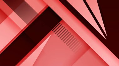 Modern yumuşak ışık kırmızı ve siyah kontrast gradyan arkaplan. Soyut düz dalga dekoratif arkaplan olarak dalgalanan kırmızı gradyan yumuşak doku